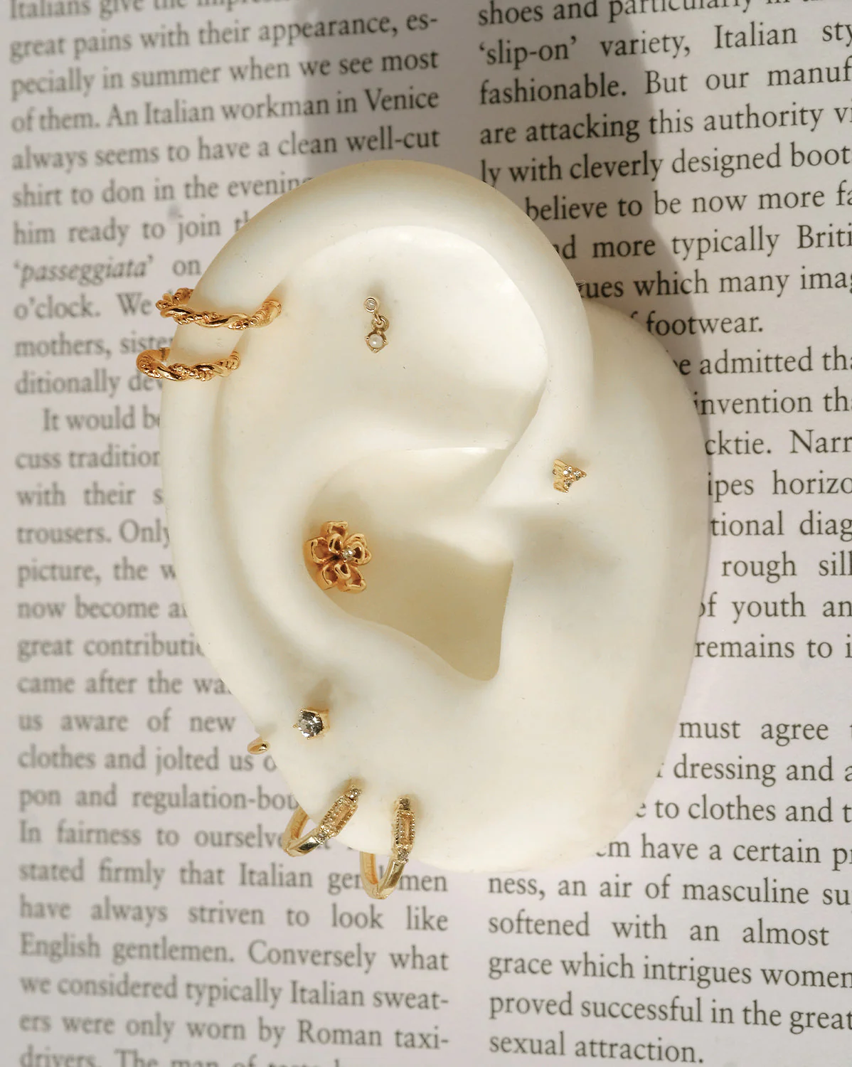 14K Solid Gold Madonna Tiny Pearl Stud - Image 4