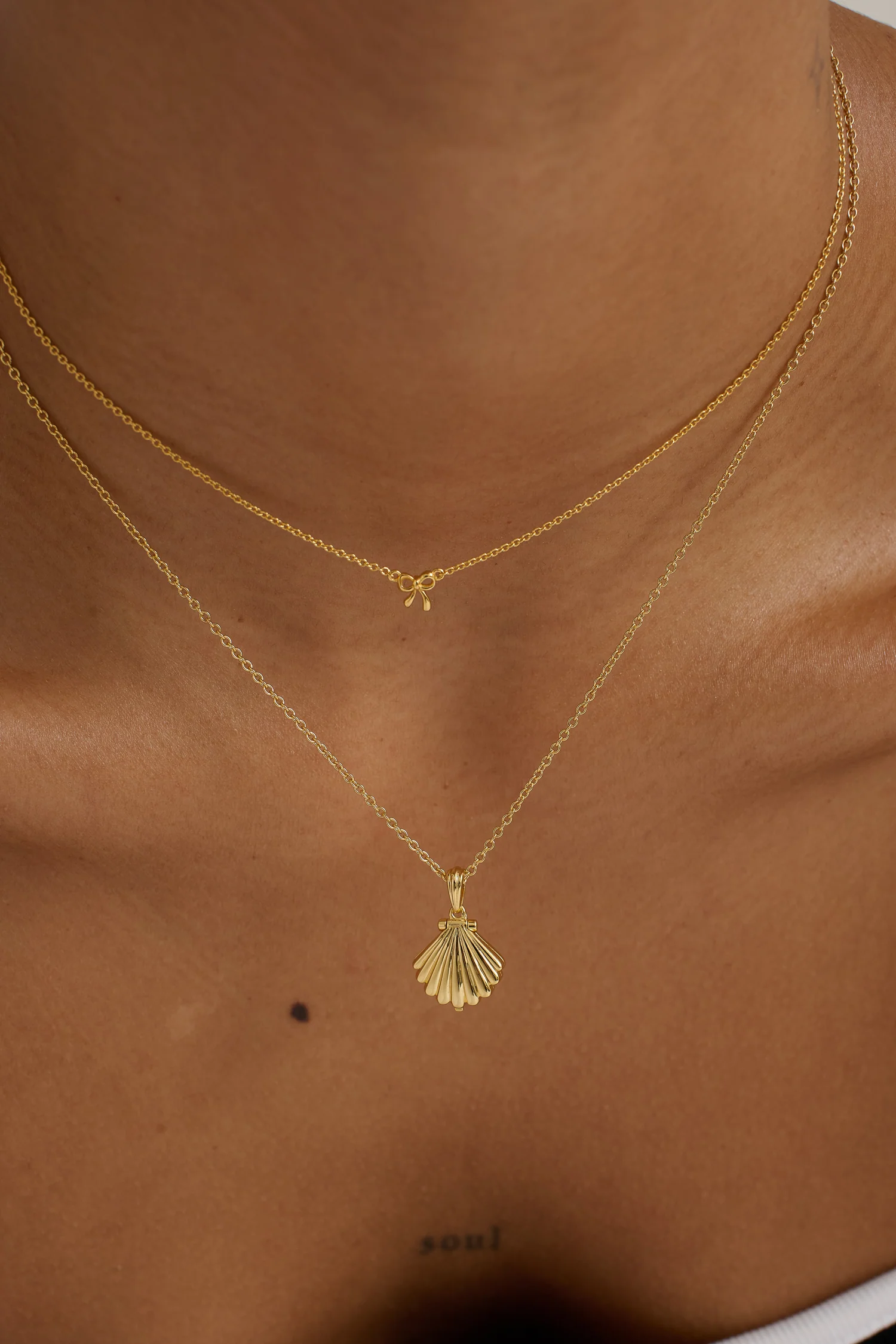 Ariel Shell Engravable Locket Necklace - Sterling Silver - Image 5