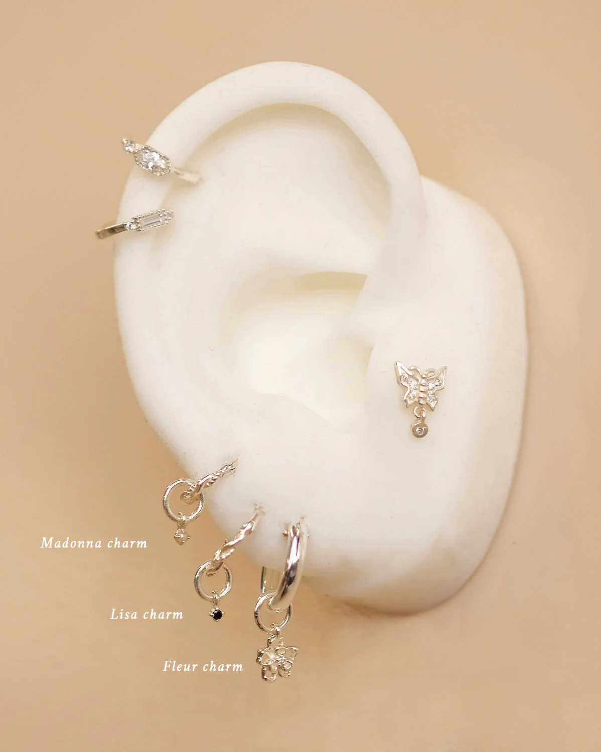 Athalia Butterfly Stud - Sterling Silver - Image 2