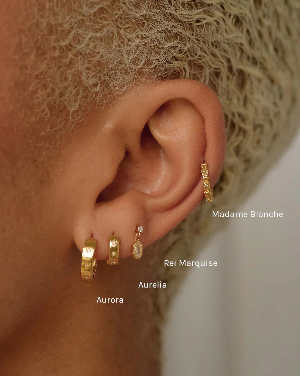 Aurora Bold Gemstone Hoops - Image 7