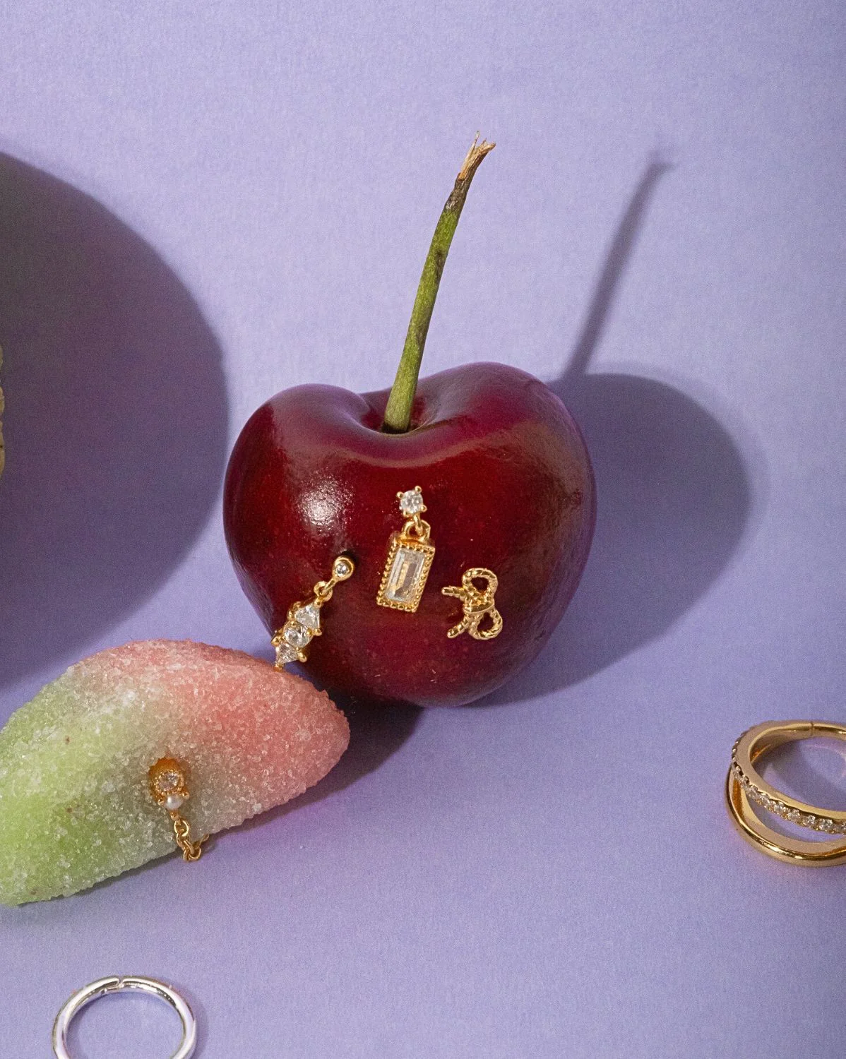 Bagete Dangle Piercing Stud - Image 5