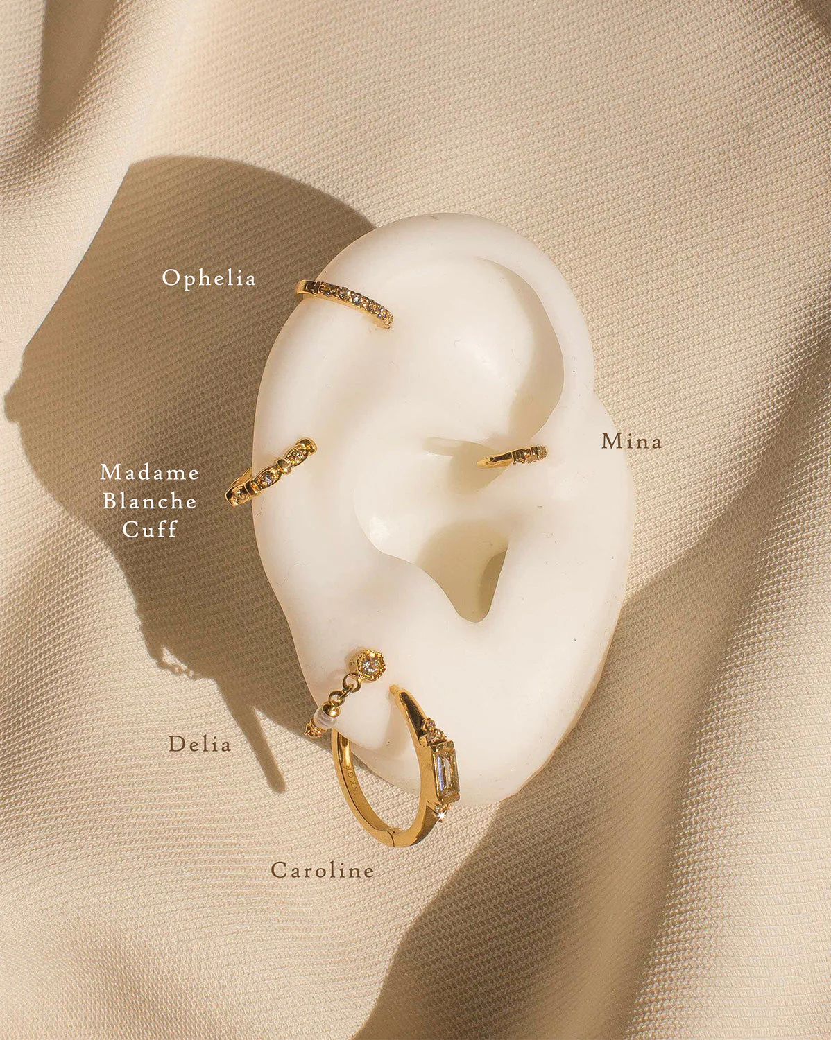 Caroline Baguette Hoops - Image 4