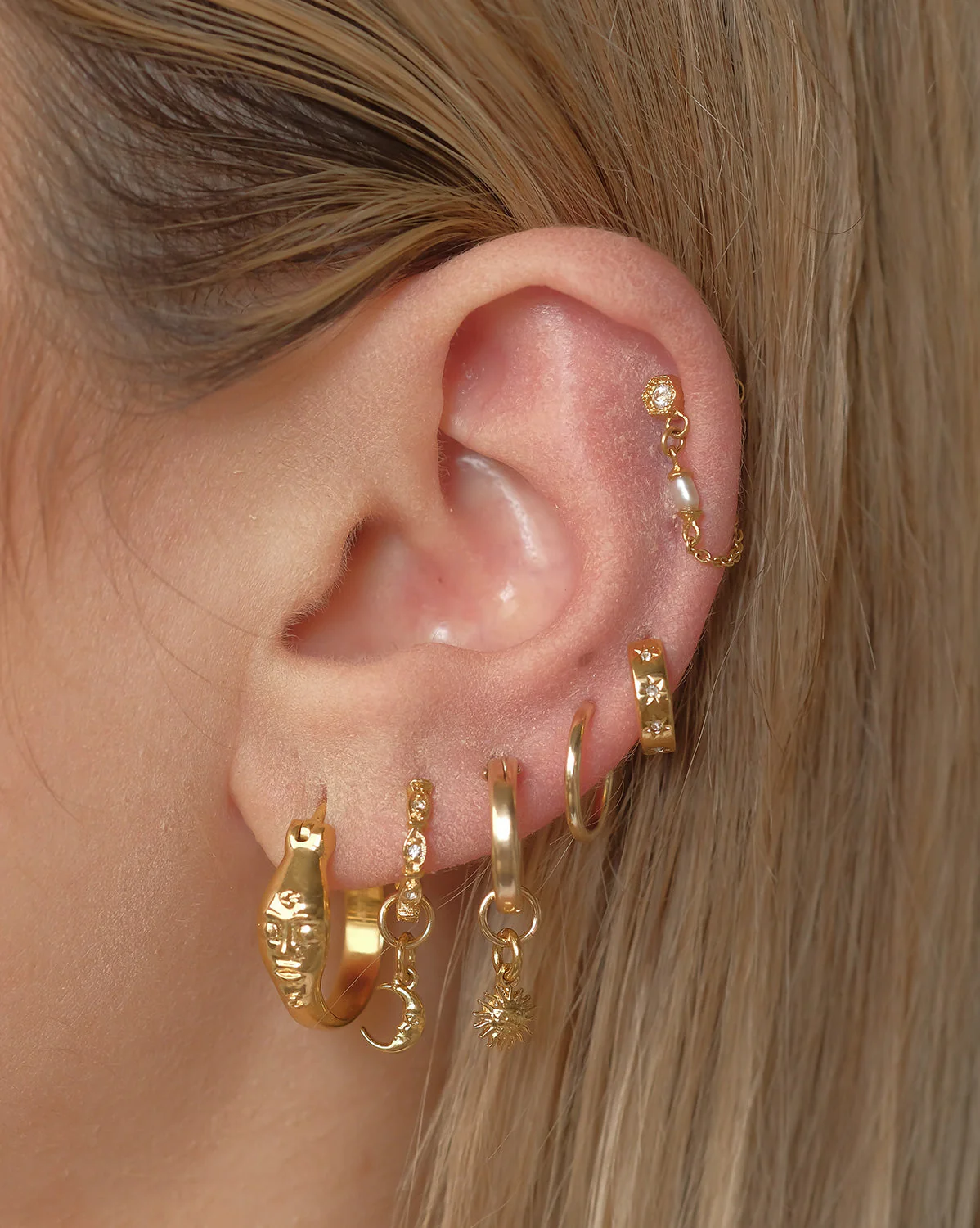 Delia Pearl Drop Stud - Sterling Silver - Image 8