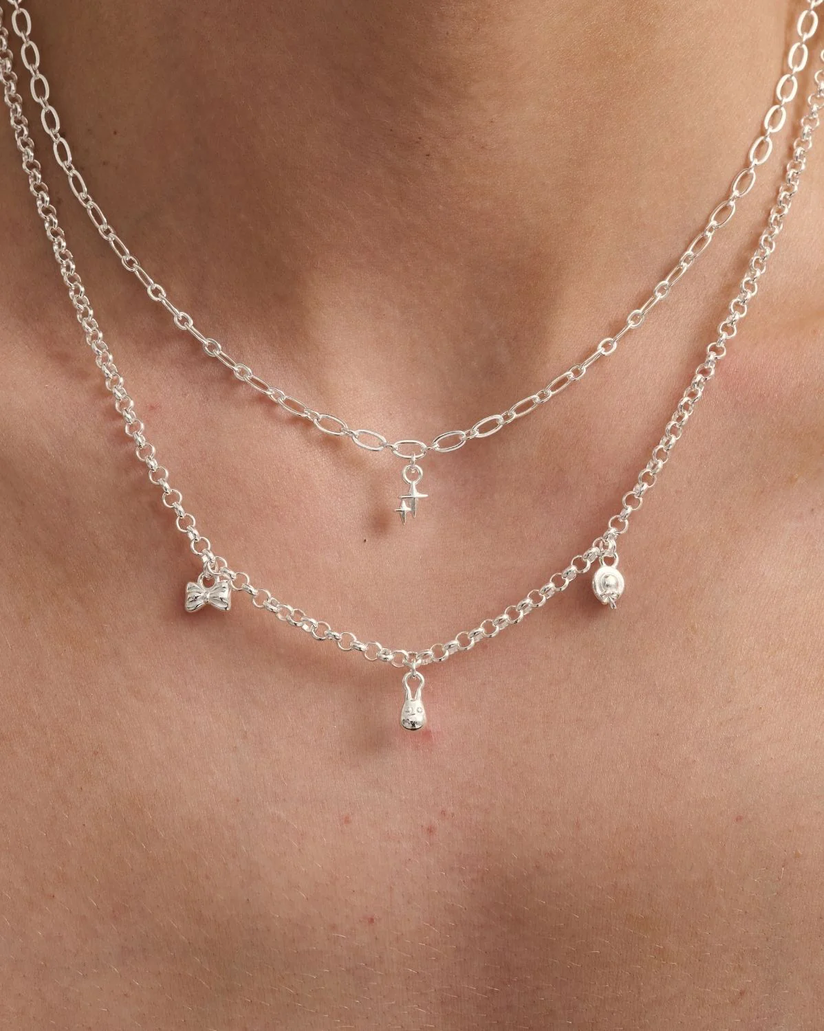 Figaro Charm Necklace - Sterling Silver - Image 7