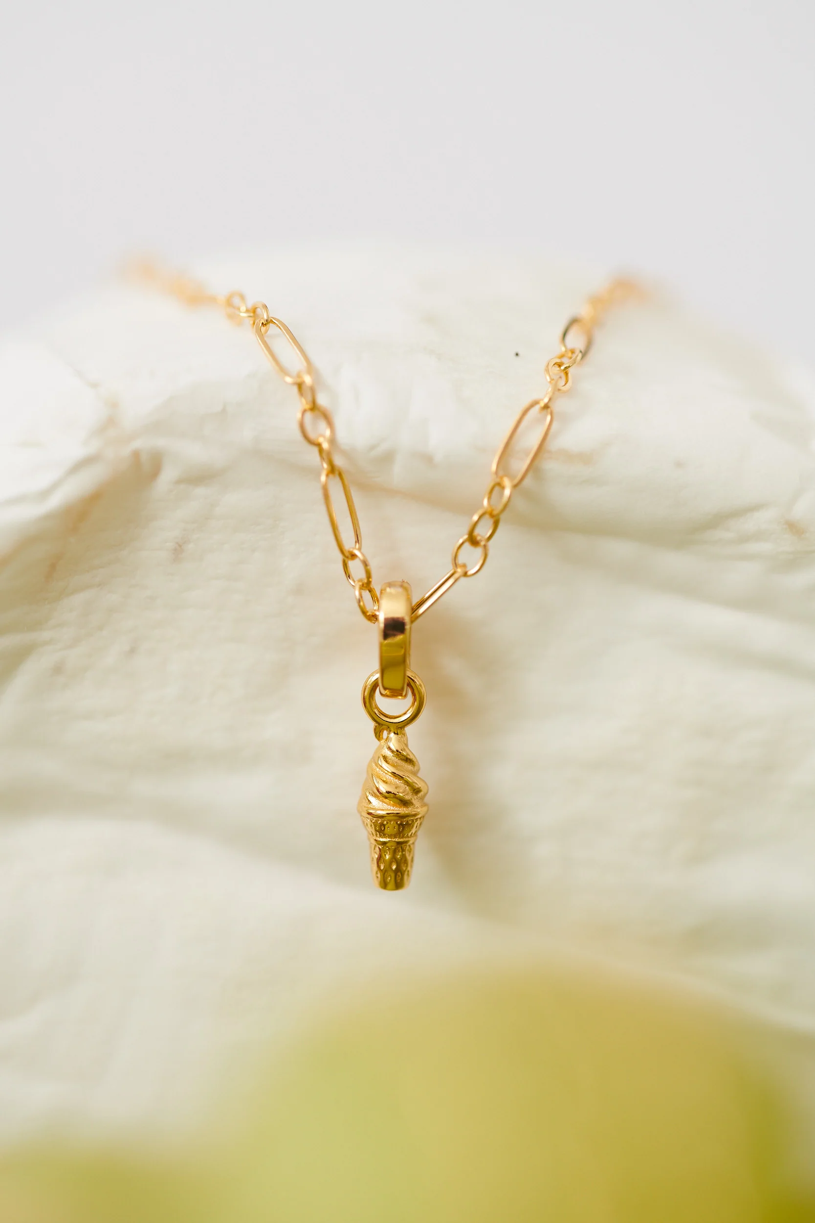 Ice Cream Pendant Charm - Sterling Silver - Image 3