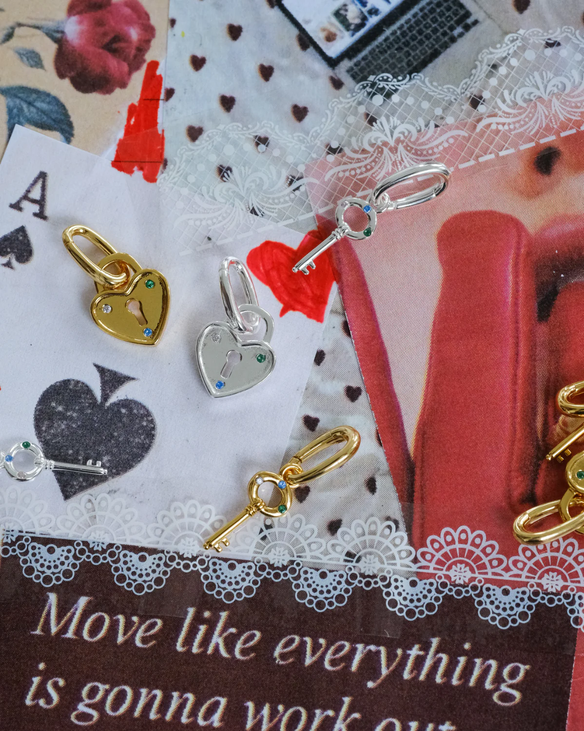 Key And Heart Lock Charm - Image 3