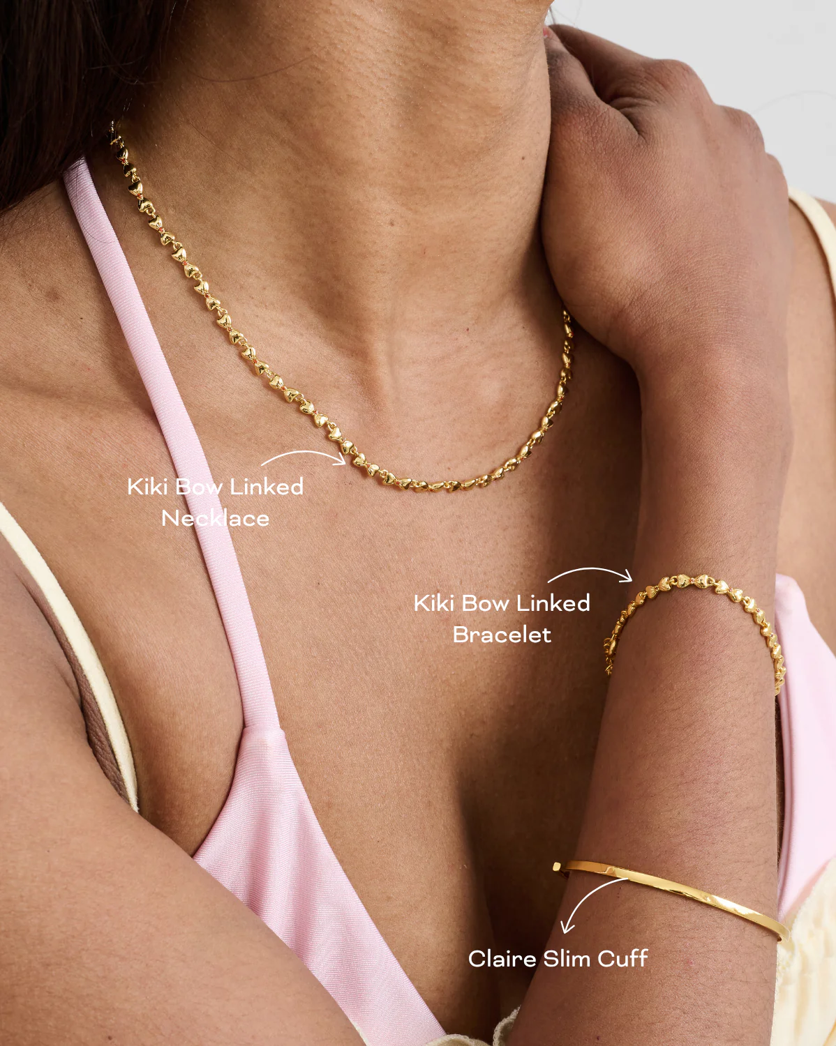 Kiki Bow Linked Necklace - Image 4