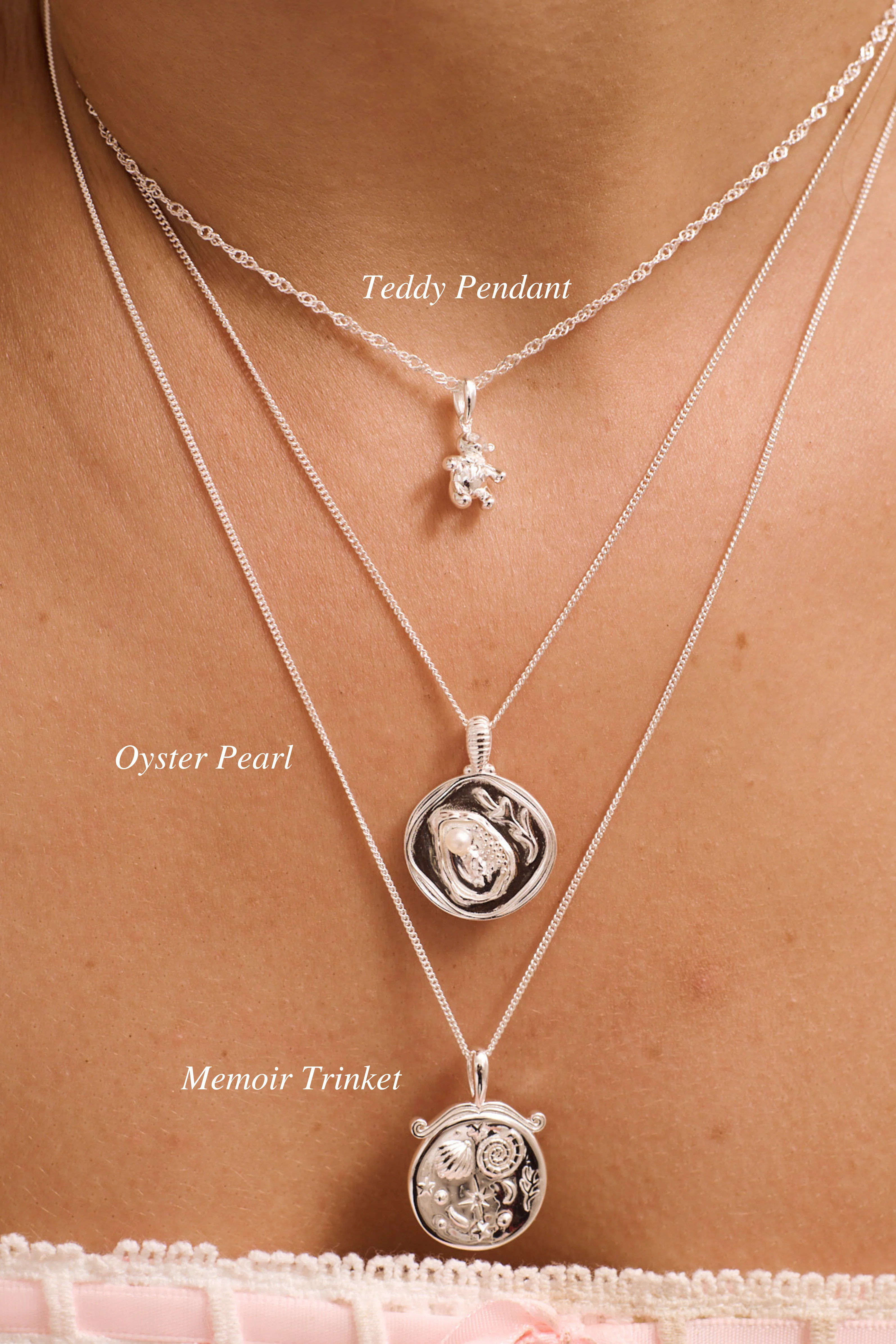 Memoir Trinket Necklace - Sterling Silver - Image 3