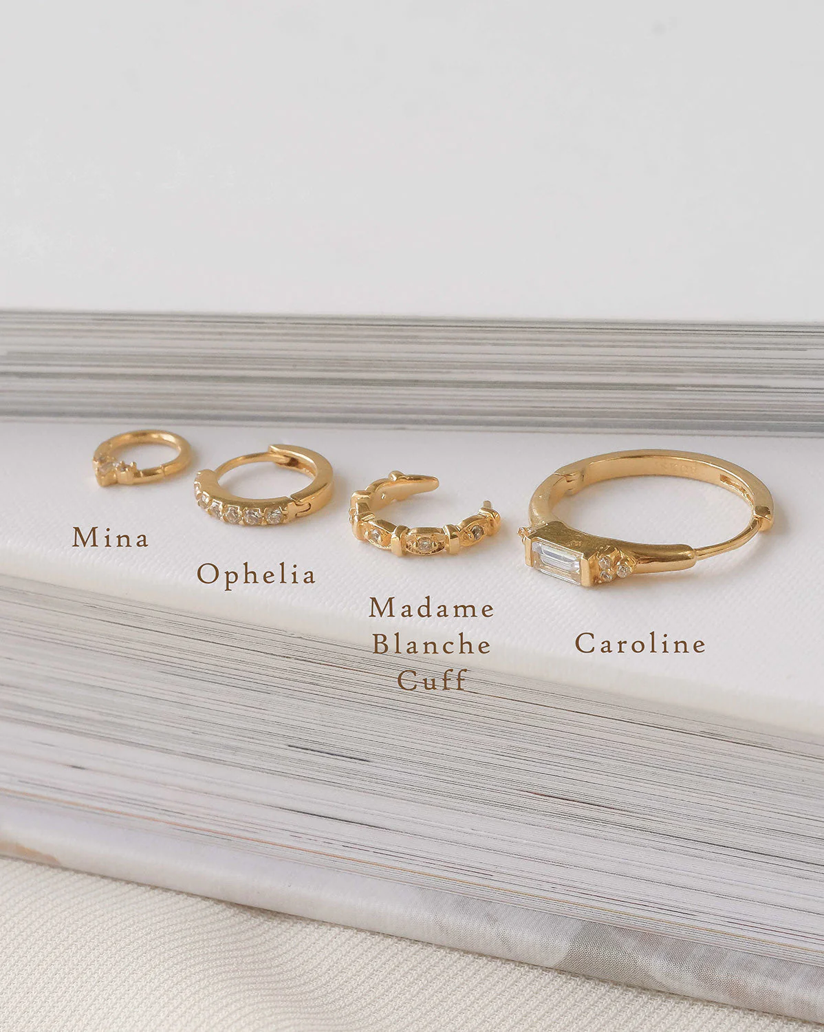 Mina Trio Gemstone Hoop - Image 4