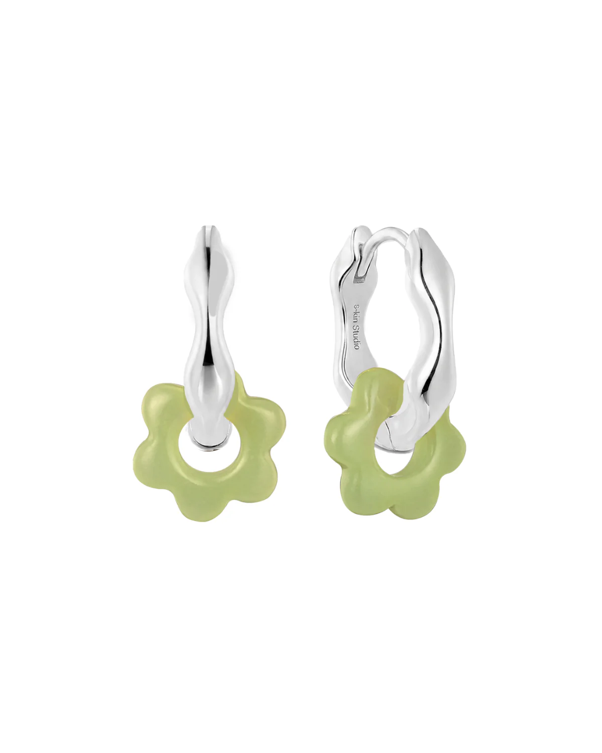 Rina Flower Charm - Green Topaz - Image 11
