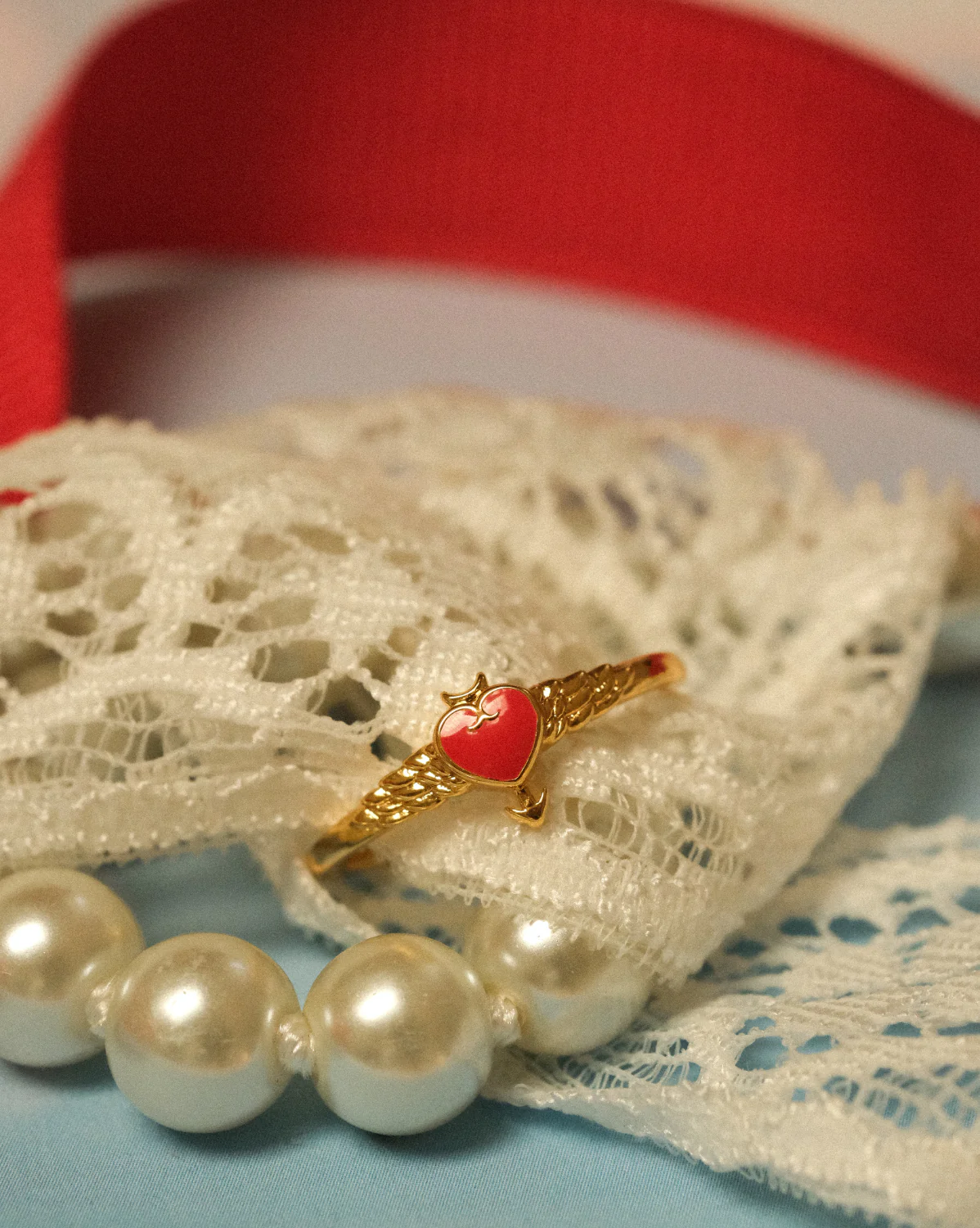 Solid Gold Guardian’s Heart Ring - Image 3