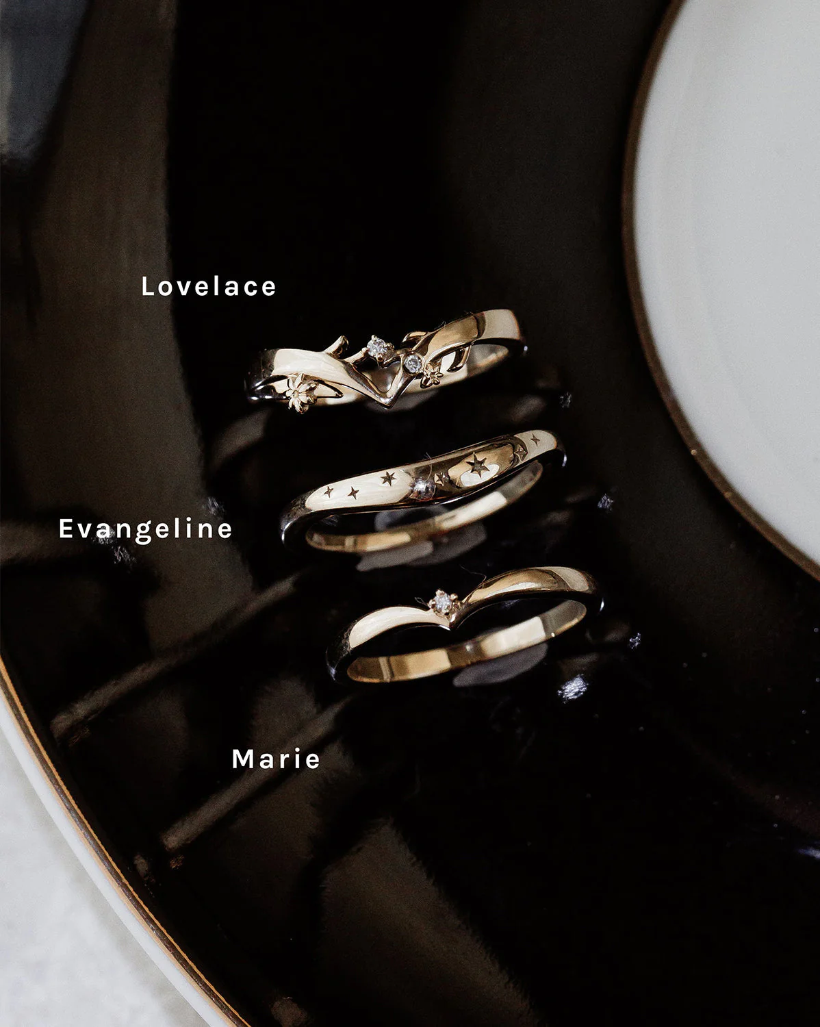 Solid Gold Marie Wishbone Ring - Image 8
