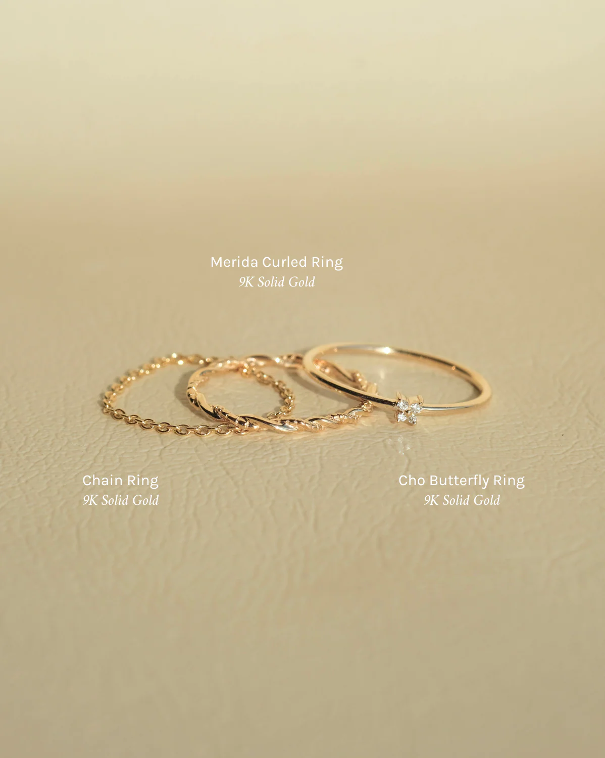 Solid Gold Merida Curled Ring - Image 7