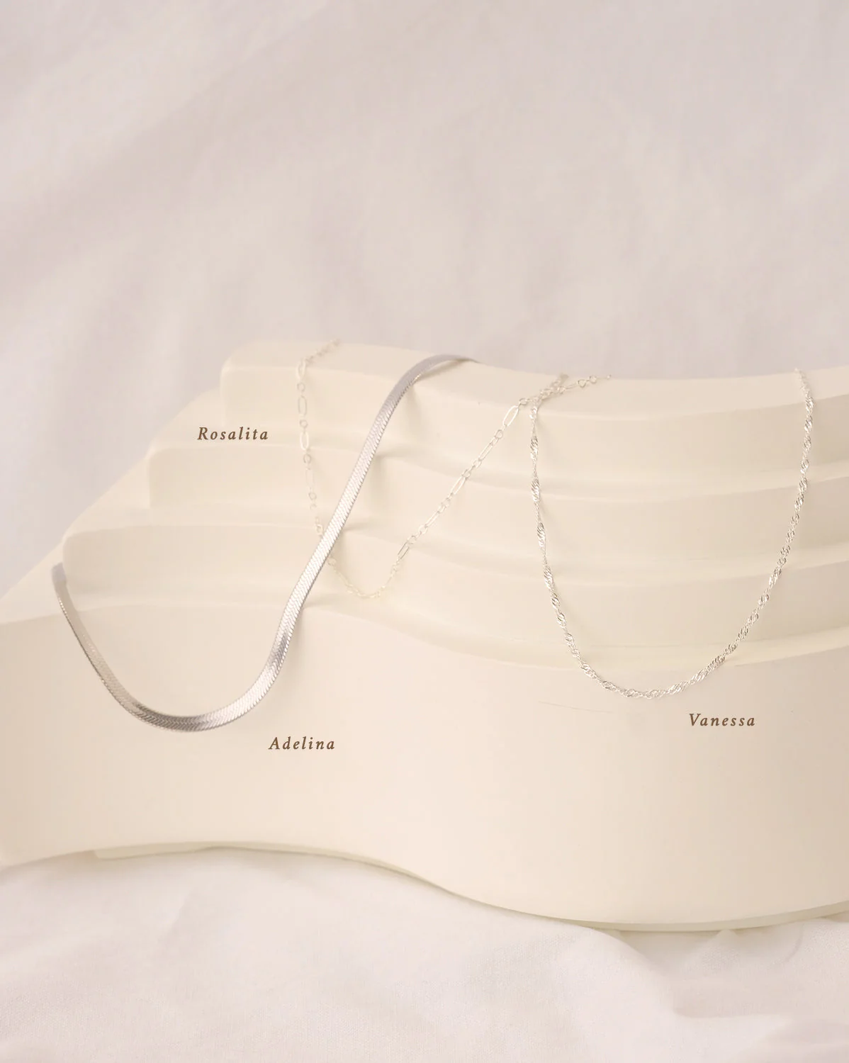 Vanessa Chain Necklace - Sterling Silver - Image 2