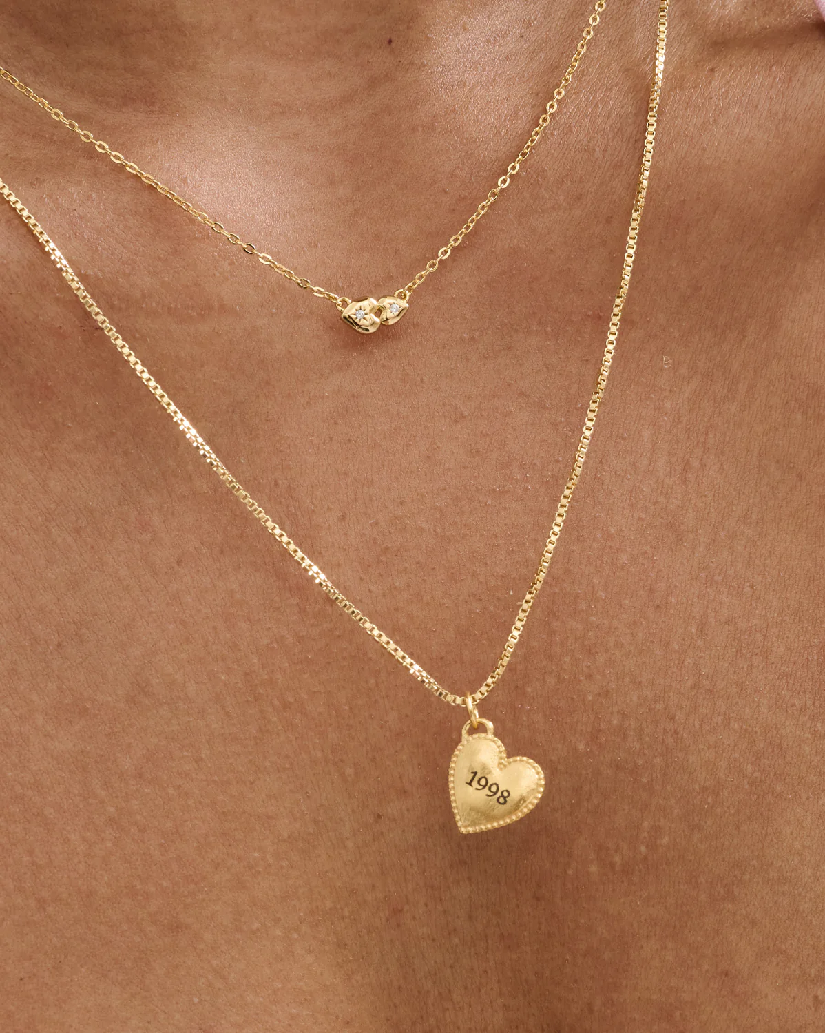 Venus Engravable Heart Necklace - Image 4